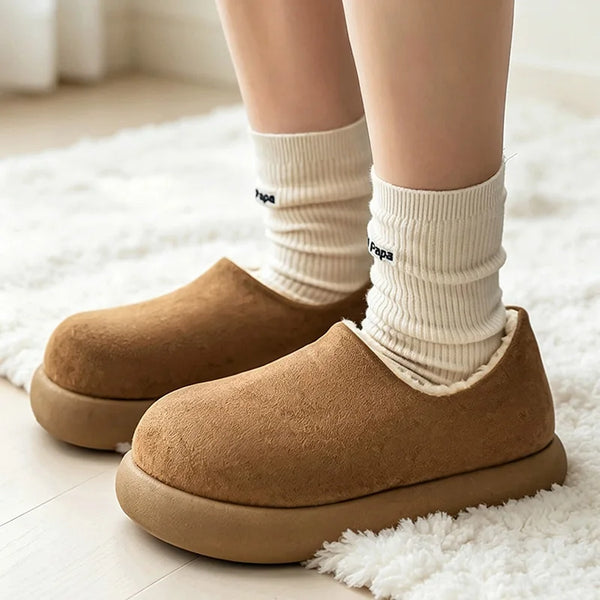 Men women's casual cotton shoes winter new fashion soft-sole anti-slip lightweight outdoor couple warm velvet snow walking shoes