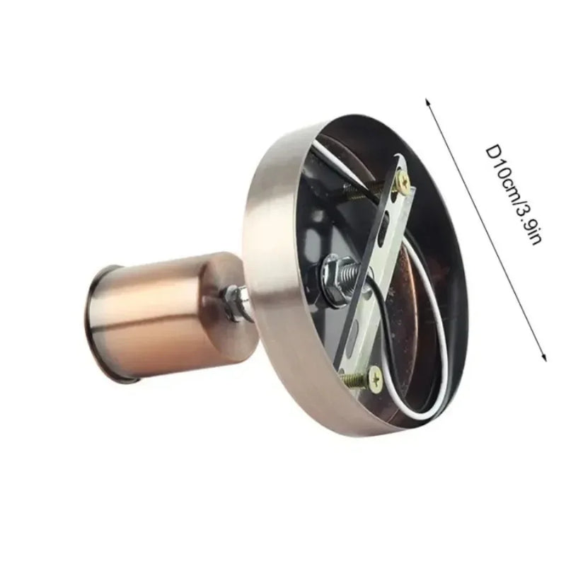 ចង្កៀងជញ្ជាំង JOYINLED Retro E27 ដែលអាចលៃតម្រូវបាន 180 ដឺក្រេ រន្ធដោតអំពូលដែក ចង្កៀងជញ្ជាំងបែប Vintage សម្រាប់បន្ទប់គេង បន្ទប់បរិភោគអាហារ