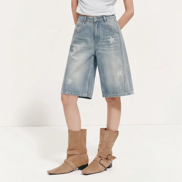 ខោ Semir សម្រាប់នារី ខោ Denim រលុងបែប Vintage ស្លៀករដូវក្តៅឆ្នាំ ២០២៦ រលុង សមល្មម ប្រវែងជង្គង់