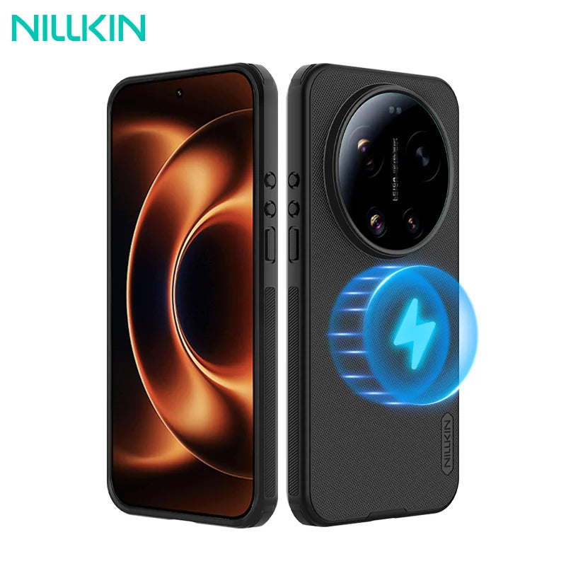 NILLKIN For Xiaomi 17 Ultra Magsafe Case Super Frosted Shield Pro Magnetic Wireless Charging Back Cover For Xiaomi Mi 17 Ultra