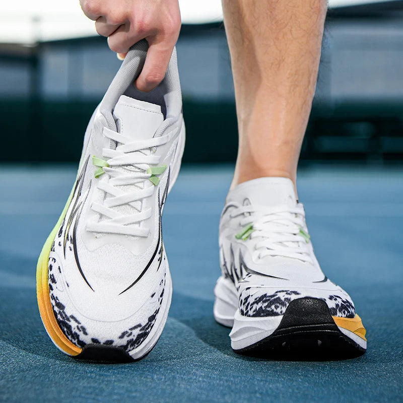 Men's racing running shoes four seasons soft-sole comfort breathable casual sneakers fashion students light speed sports shoes