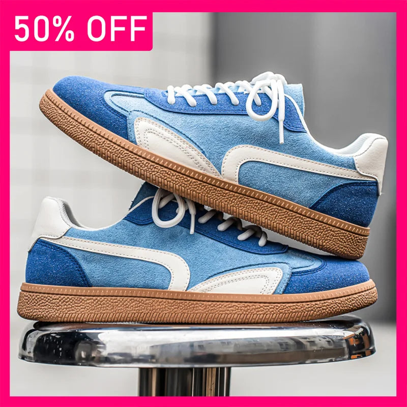 Men Board Shoes 2026 Spring New Item Suede Leather Low Cut Breathable Fashionable Comfortable Versatile Casual Sports Mens Shoes