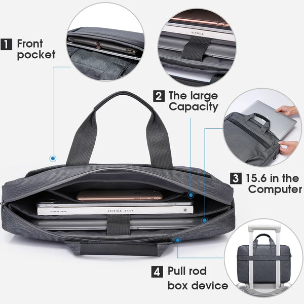 BANGE Laptop Bag Sleeve Case Shoulder HandBag for M3 M4 14 15 15.6 17 inch Macbook Air Pro 13.3 Huawei Dell Notebook Briefcases