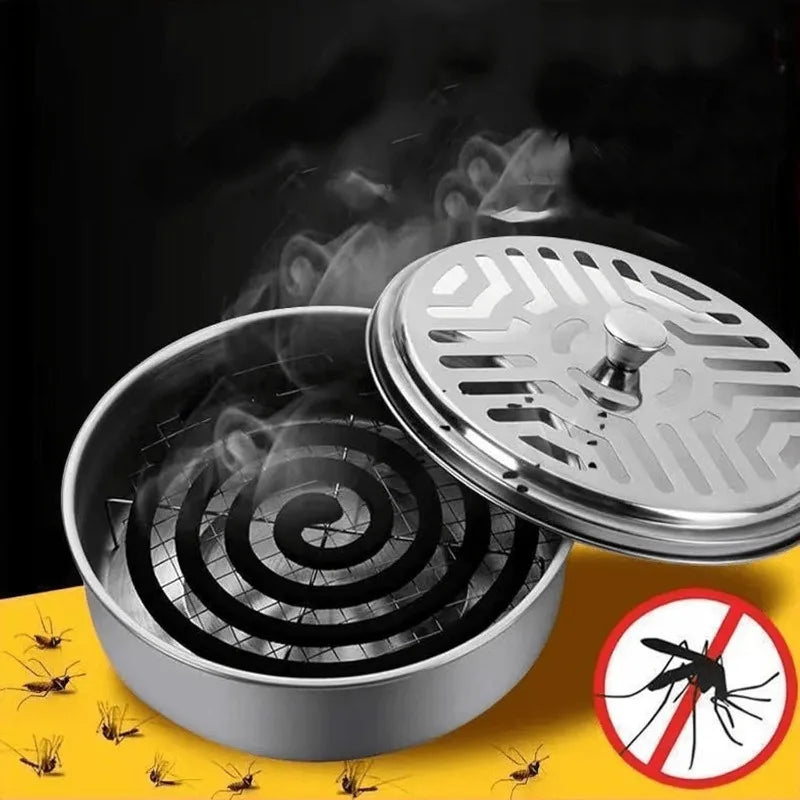 1set Circular Fireproof And Heat,Resistant Mosquito Repellent Incense Rack,Portable,Suitable for Home And Outdoor Camping.