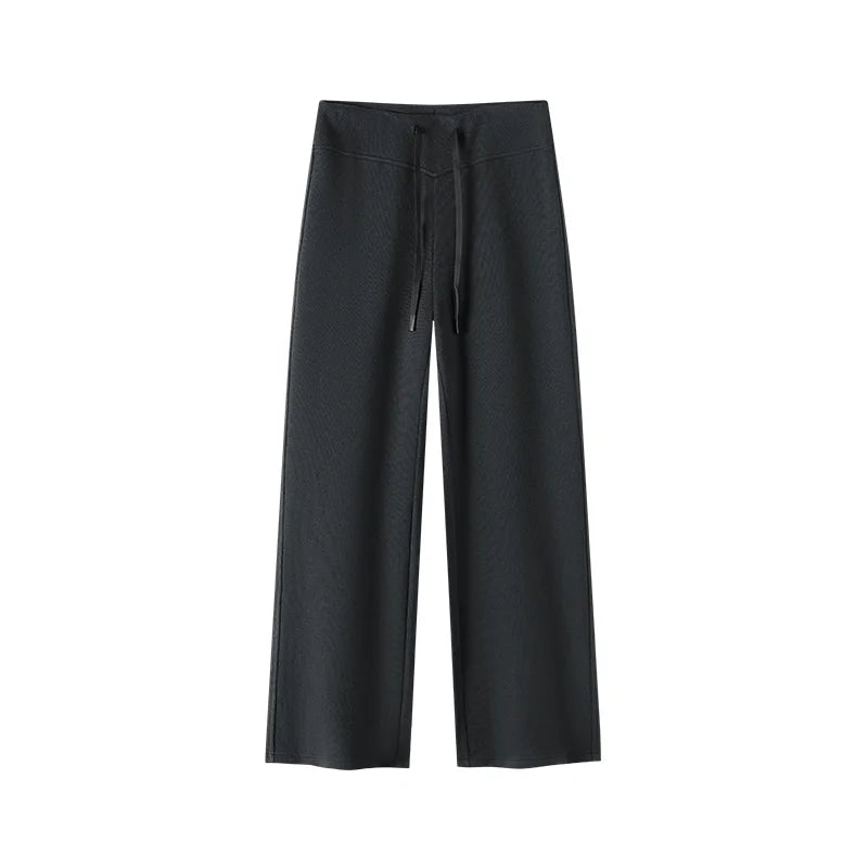 Semir Women Casual Pants High Waist Brushed Fleece Sport Style Wide Leg 2026 New Winter Daily Wear Urban Casual Style