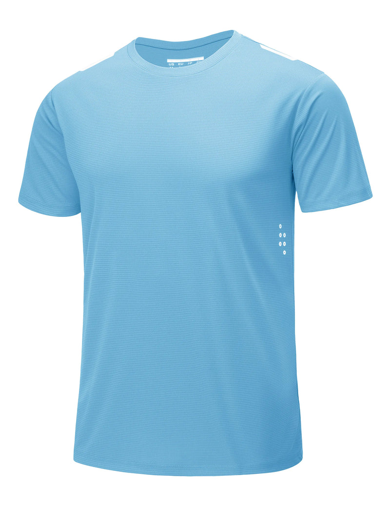 TACVASEN Men's UPF 50+ Short Sleeve Workout Shirts Dry Fit Lightweight Breathable Athletic T-Shirts Running Gym Summer Sun Shirt
