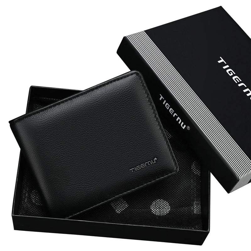 Tigernu Wallets For Man	Soft PU Card Wallet RFID Coin Purse Light Card Holder As Gifts Men's Wallets Waterproof Card Bags Mini