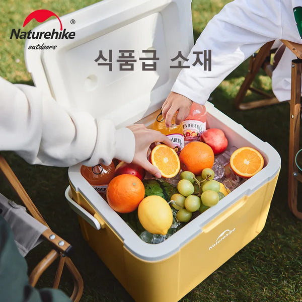 ប្រអប់ត្រជាក់ Naturehike ទំហំ 18 លីត្រ សមត្ថភាពធំ សម្រាប់ដាក់អាហារ BBQ នេសាទ ក្រៅផ្ទះ បោះតង់ ញ៉ាំអាហារក្រៅផ្ទះ កាបូបត្រជាក់សម្រាប់ទុកដាក់អាហារក្រៅផ្ទះ ទូរទឹកកក