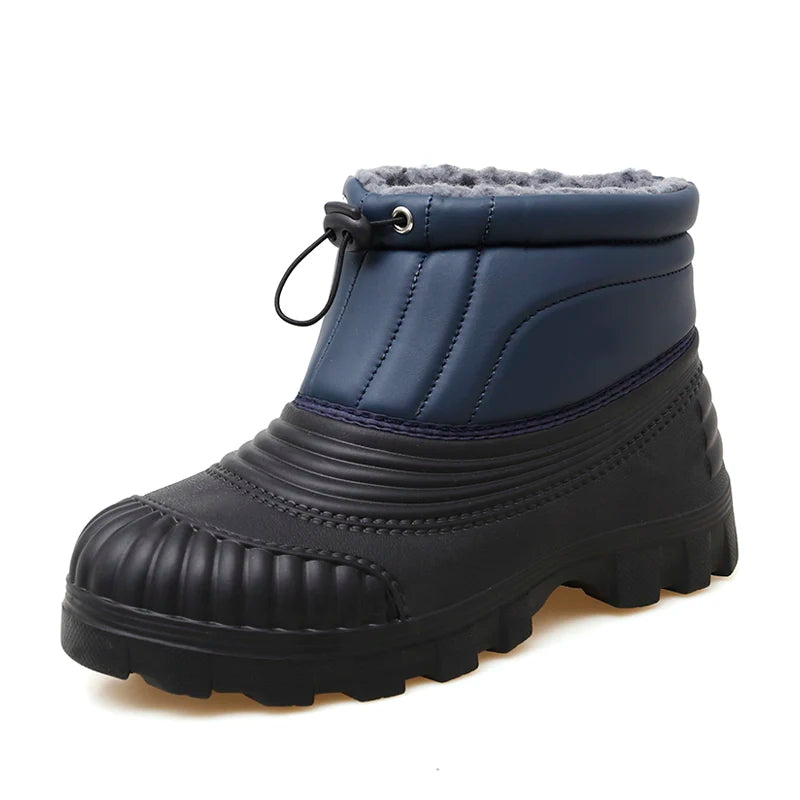 Men's classic retro casual snow boots winter new light warm velvet cotton boots soft sole non-slip comfort outdoor walking boots
