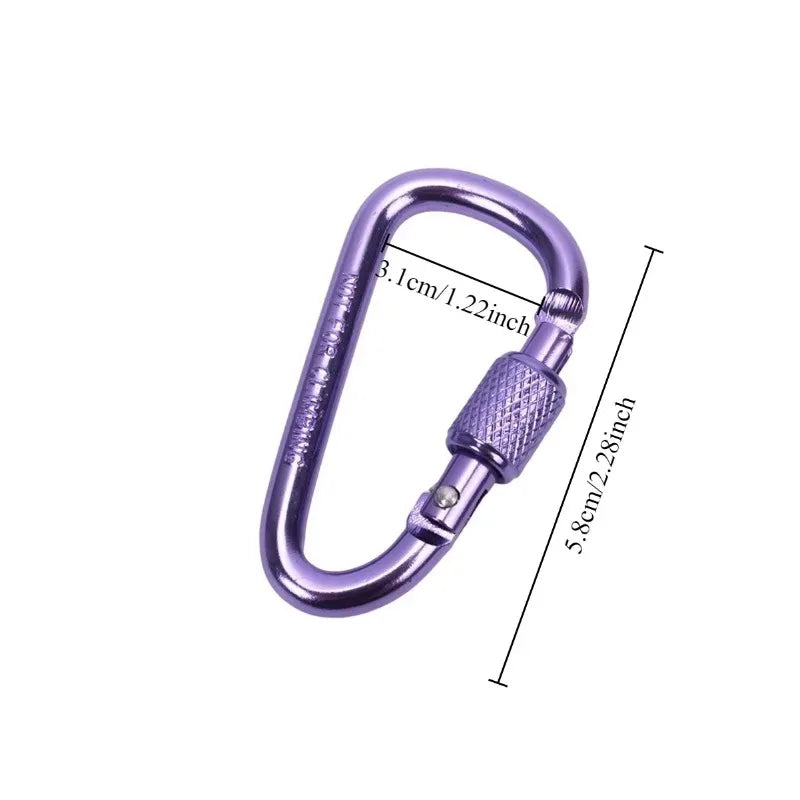 2pcs Outdoor Aluminum Alloy Hooks,Premium Thickened Buckles, Quick-Release Hooks,Backpack Buckles,Key Rings,Outdoor Additions