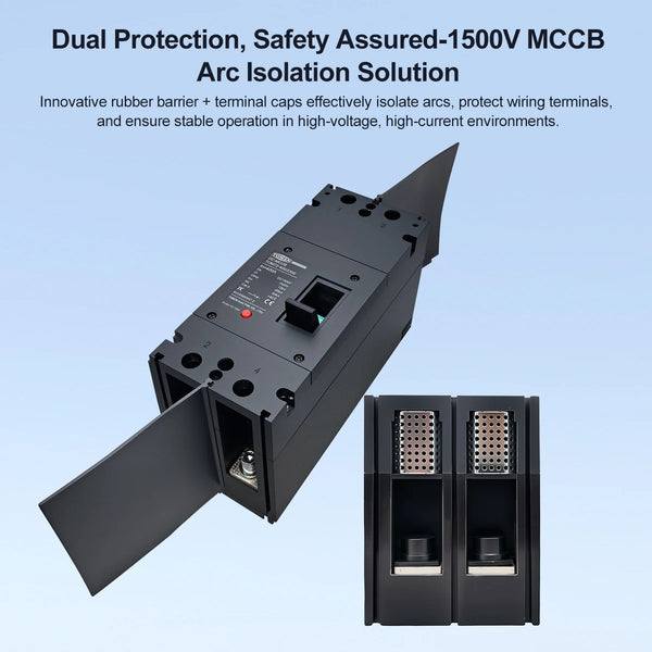 2P DC MCCB Type 1500V 300A/400A High-Current Molded Case Circuit Breaker, Overload Protection Switch for Solar PV System