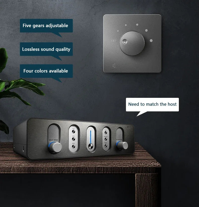 Constant pressure horn adjust volume switch, background music sound control switch controller, sound control knob horn regulator