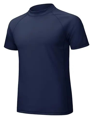 TACVASEN Men's Summer UPF 50+ Swim Water Rash Guard Shirts Quick Dry Fishing Stretch Lightweight Outdoor Running Short Shirts