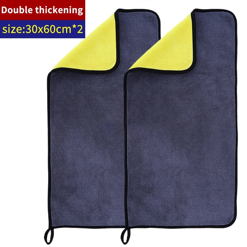SEAMETAL 1/2/5PCS Car Microfiber Cleaning Towel Premium Car Detailing Fast Drying Microfiber Towel Wash Towels Clean Accessories
