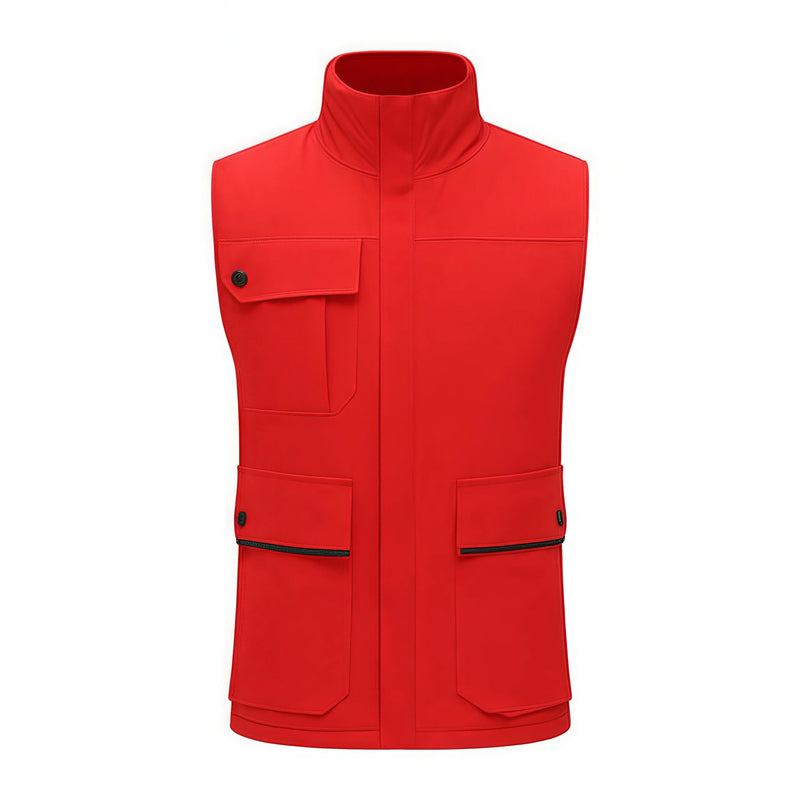2026 Spring and autumn men's and women's casual outdoor workwear New multi-pocket cotton-padded vest customized with logos
