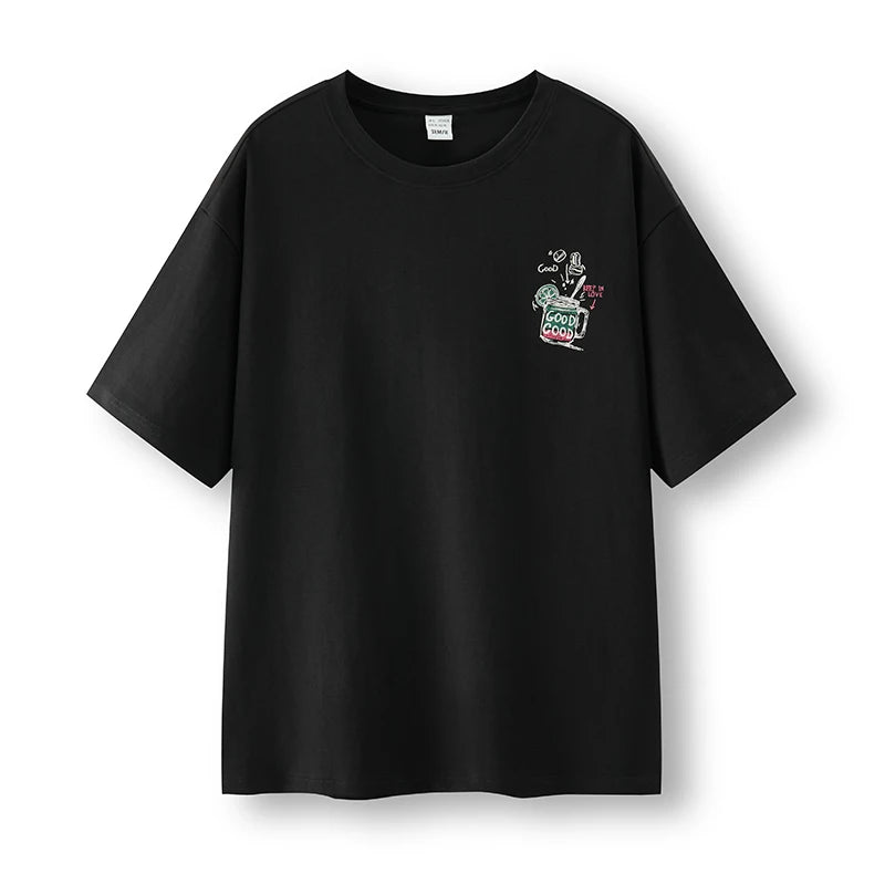 Semir Mens Tshirt 2026 Color Graphic Printed Knitted Loose Crew Neck Casual Fashion Soft Tops