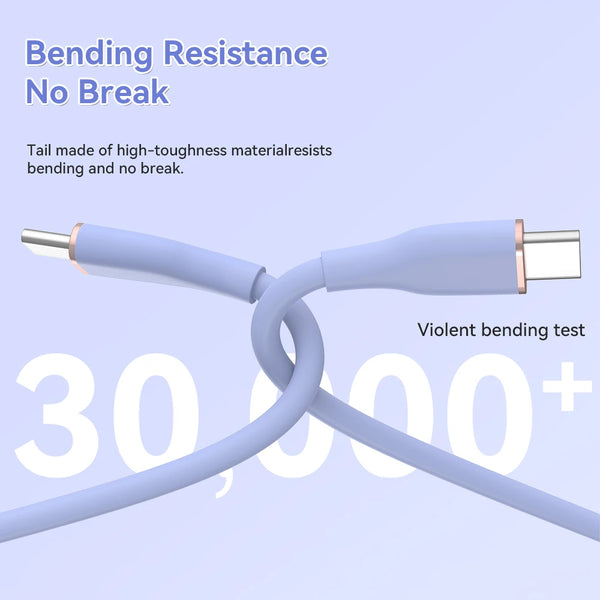 ខ្សែសាក USB C ទៅ USB Type C ទំហំ 2M 60W PD សាកលឿន ខ្សែសាក USBC 3A TypeC សម្រាប់ Xiaomi Samsung Huawei Macbook iPad
