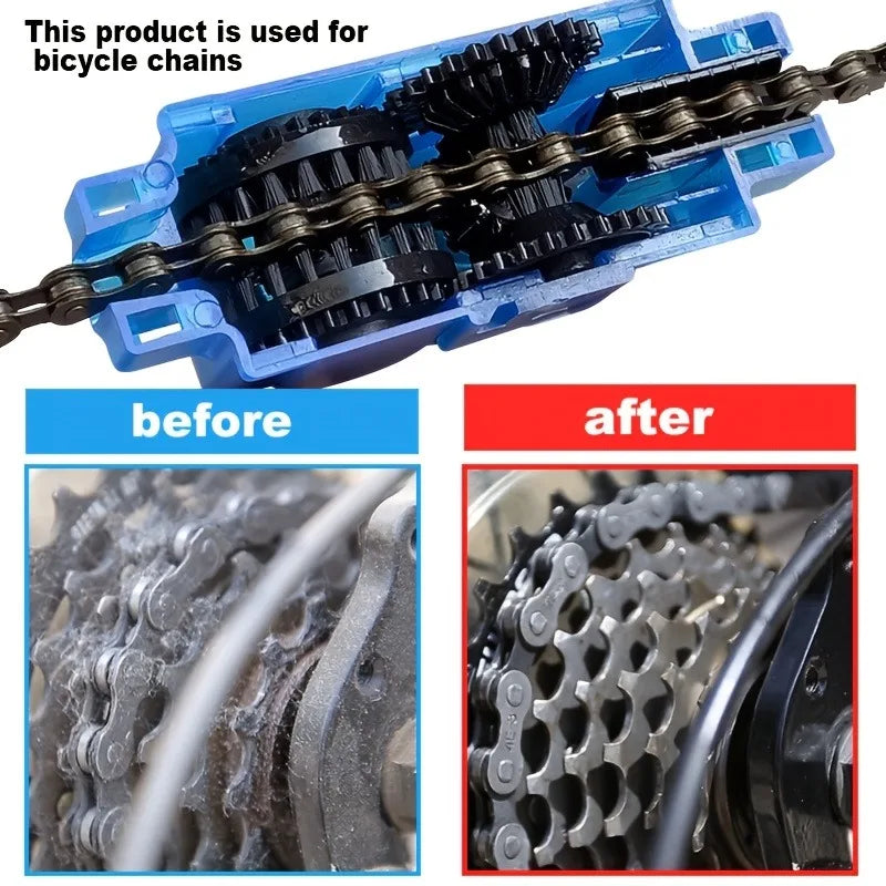 1pc Portable Bikec Chain Cleaner, Mountain Road Bike Motorcycle Chain Washing Tool Sprocket Cleaning Tool.Chain Cleaner