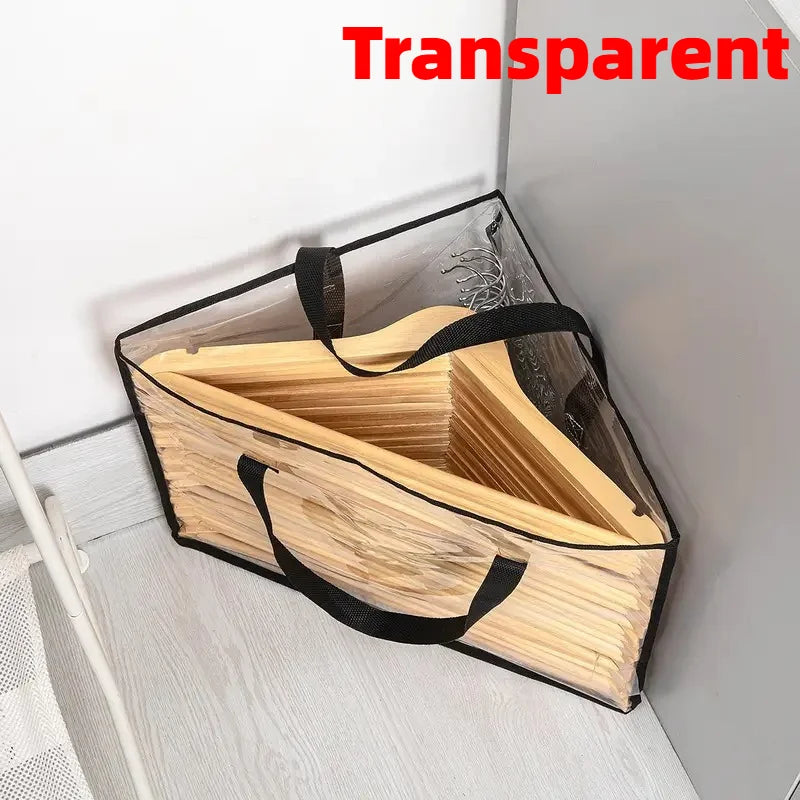 1pc Triangular Hanger Storage Bag, Suitable for Daily Hanger Storage and Organization,Used to Store Clothes in Wardrobe Corners