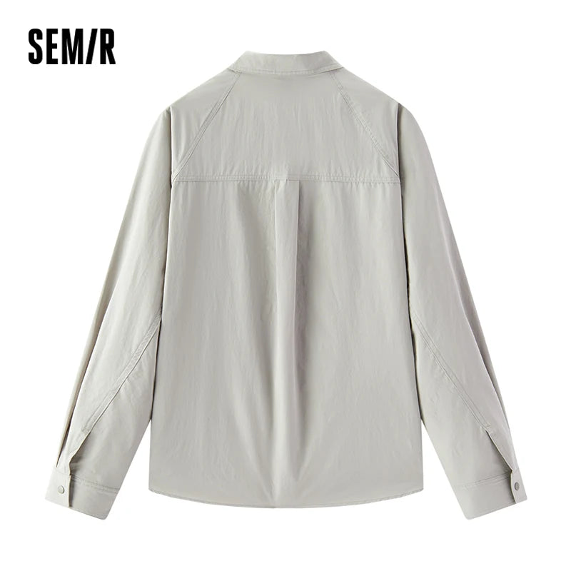 Semir Men Jacket UV Protection UPF50 Lightweight Mesh Patchwork Thin Outdoor Casual Style Autumn Sun Shirt 2026