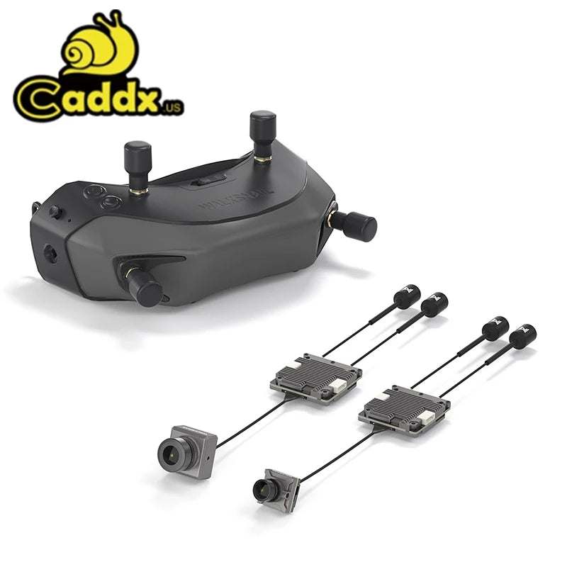 Caddx Walksnail Avatar HD FPV System Googles 1080P Ultar Low Latency 4KM Range Canvas Mode Micro Cmera HDMI-Compatible Output