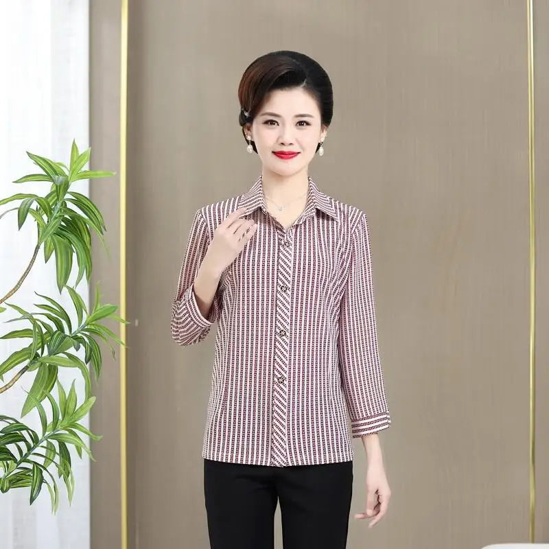 អាវ យឺត ឆ្នូត បោះពុម្ព ទាន់សម័យ សម្រាប់ នារី ថ្មី សម្រាប់ រដូវក្ដៅ អាវ កាឌីហ្គែន ដៃ ពាក់កណ្តាល ក បែប ប៉ូឡូ ថ្មី សម្លៀកបំពាក់ នារីៗ