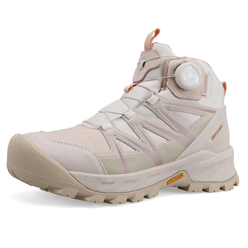 HUMTTO Trekking Boots for Woman Winter Womens Hiking Shoes Breathable Designer Climbing Shoes Anti-slip Leather Outdoor Sneakers