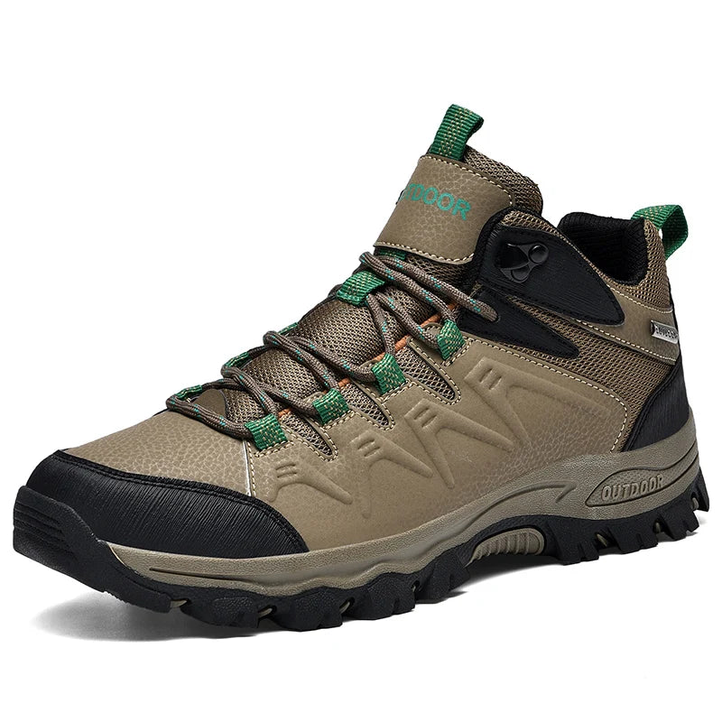 Men's hiking shoes four seasons non-slip outdoor casual walking shoes fashion youth high-top comfort cross-country sports shoes