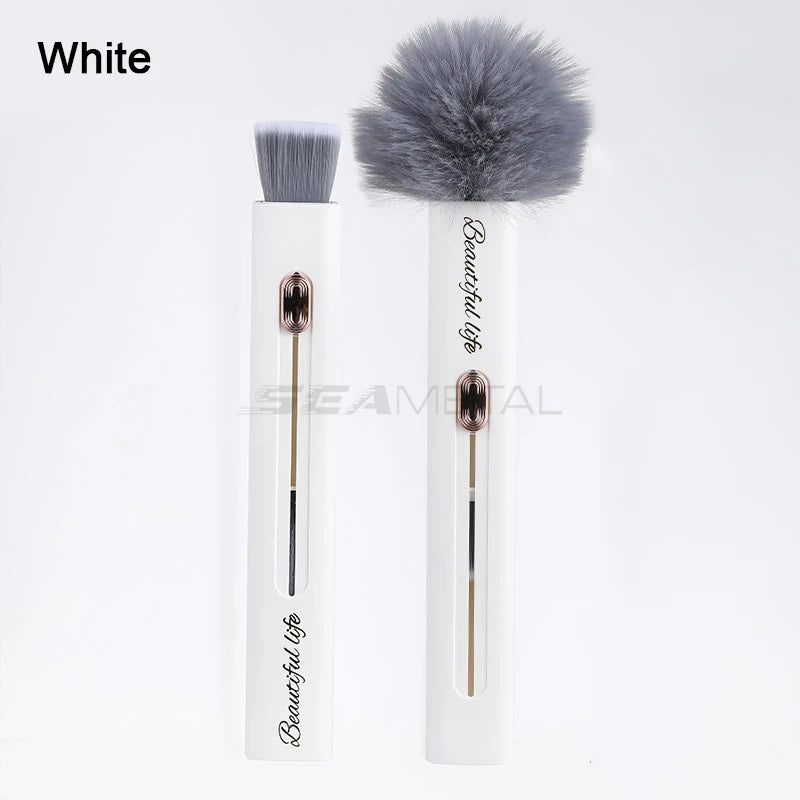 SEAMETAL Car Interior Cleaning Brush Air Outlet Cleaning Soft Brush Car Crevice Dust Removal Brush Double Head Telescopic Duster