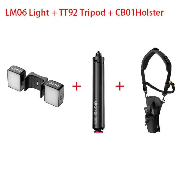 ភ្លើង បំពេញ ម៉ាញេទិក ពីរ Ulanzi LM06 5800K សម្រាប់ វីដេអូ DJI OSMO Pocket 3 4 ជាមួយ នឹង ការ បង្វិល 360° សម្រាប់ ការ ផ្សាយ ផ្ទាល់ Vlog