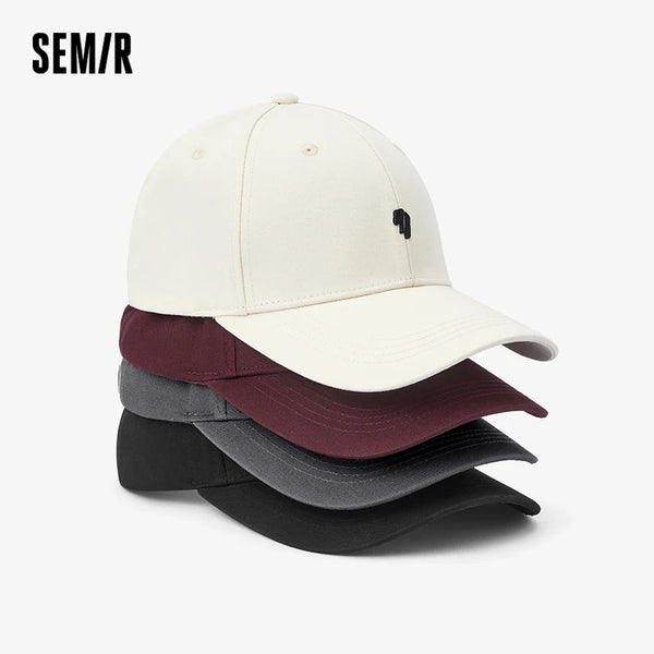 មួកបុរស Semir ប៉ាក់មួកបេស្បល សាមញ្ញ ស្ទីលធម្មតា គូស្នេហ៍ ការពារកម្តៅថ្ងៃ ផ្លូវ មួកក្រៅផ្ទះ អាចលៃតម្រូវបាន ពាក់ប្រចាំថ្ងៃ 2026