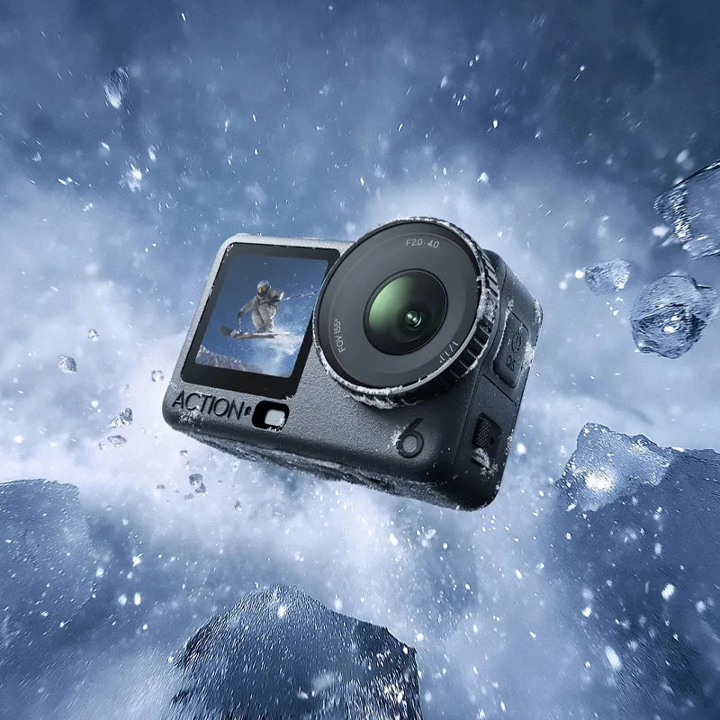 DJI Osmo Action 6 DJI's First Variable Aperture Action Camera f/2.0-f/4.0 1/1.1-Inch Square Sensor 20m Waterproof