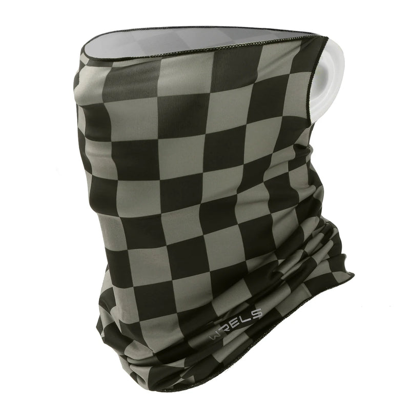 WRELS Breathable Sun Protection Face Mask Ice Silk Sunscreen Mask Outdoor Cycling Face Cover Solid Color Neck Wrap UV Protection