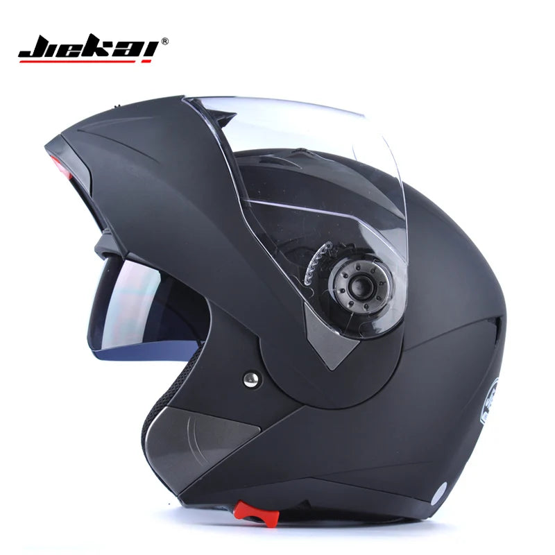 JIEKAI-105 Model Full Face Motorcycle Helmet Visor Flip Motorcycle Helmet Shield 4 Colors, Special Link Lens!