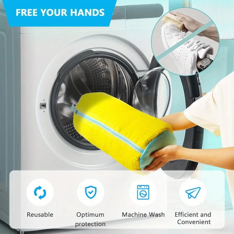 1pc Sneaker Washing Machine Bag, Shoe Washing Bag for Most Shoe Types, Laundry Bags, Used for Washing Machines and Dryers