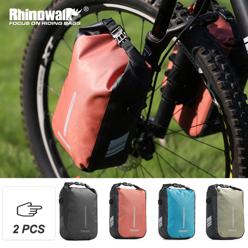 Rhinowalk កាបូបសម្រាប់ដាក់ស្កូតឺអគ្គិសនីការពារទឹក 4L/6L សម្រាប់កង់ 2 ដុំ រហ័ស សម្រាប់ដាក់គ្រឿងបន្លាស់ក្នុងរថយន្ត