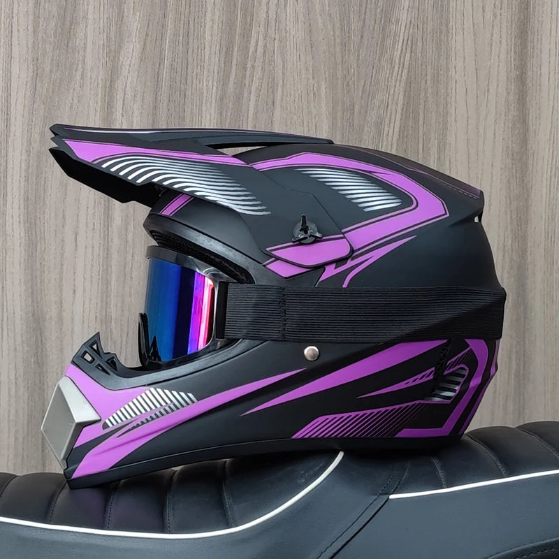 Off Road Motorcycle Helmet DOT Certified Motocross Dirt Bike Helmet ATV MX Downhill Racing Full Face Helmet Casco Moto Capacete
