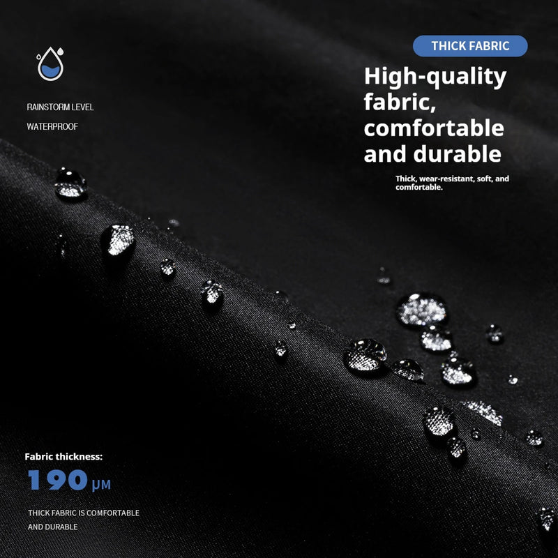 អាវភ្លៀង Chunya Textile ពណ៌ប្លុក Polyester Taff សម្រាប់យកតាមខ្លួន រចនាឡើងសម្រាប់ការពារកាន់តែប្រសើរឡើង