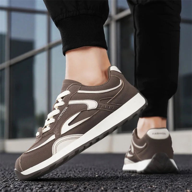 Men's fashion casual shoes four season new non-slip breathable light city walking shoes youth outdoor running sports board shoes