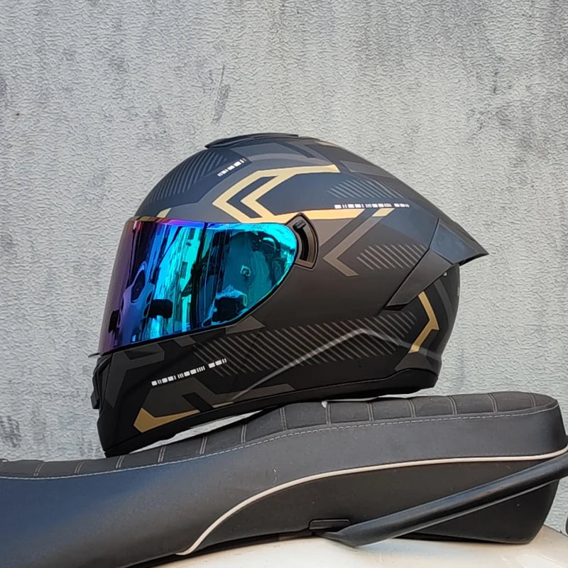 DOT approved motorcycle helmet racing full face helmet capacete double lens locomotive off-road helmet cascos para moto