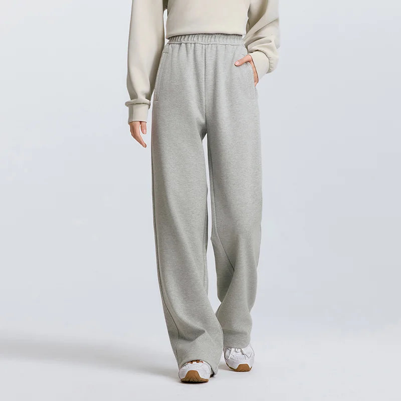 Semir Versatile Pants Women Spring Elastic Waist Drawstring Wide Leg Slim Fit Ins Trendy Slouchy Casual Sweatpants