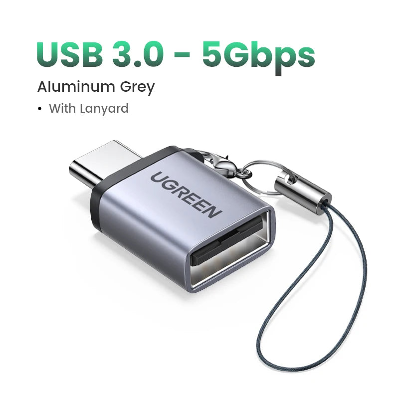 UGREEN USB C to USB 3.0 OTG Adapter USB Type-C OTG Data Cable Connector for Samsung GalaxyS 10 MacBook Pro 2019 USB C Adapter