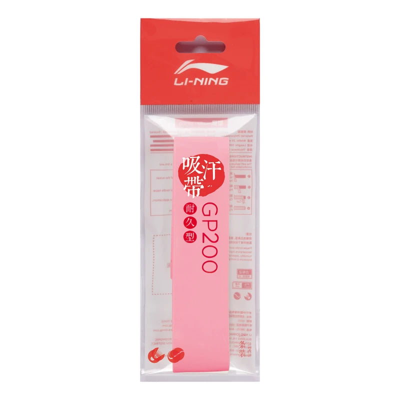 ខ្សែដៃរ៉ាកែត Li-Ning Unisex GP200 ទំហំ 1200*25*0.6mm ធន់នឹងការពាក់ ស្រូបញើស និងខ្សែដៃរ៉ាកែត LiNing ASJU007