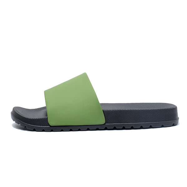 Minimalist Solid Chunky Slide Sandals Anti-Slip Outsole EVA Open Toe Slippers Indoor Shower Outdoor Beach Casual Slides