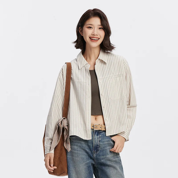 អាវ Semir សម្រាប់នារី អាវធំ កមូល អាវកាក់ខ្លីពីរដុំ រចនាប័ទ្មអ្នកធ្វើដំណើរក្នុងទីក្រុង ស្លៀកប្រចាំថ្ងៃ ឆ្នាំ២០២៦