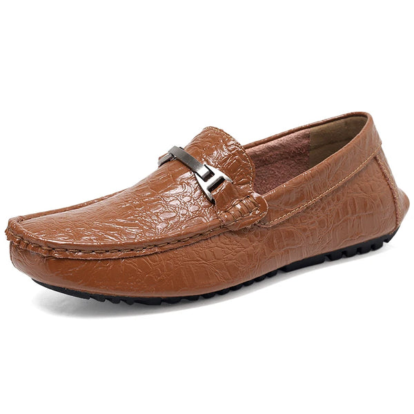 Luxury Loafers Men Slip On Leather Shoes Handmade Shoes Plus Big Size 47 48 Moccasins Shoes Comfortable