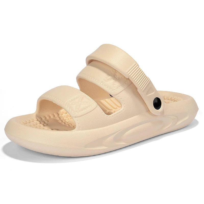 Men's Summer Soft Sole Comfortable Casual Sandals Fashion Simple Lightweight Slippers Outdoor Anti slip Waterproof Beach Shoes