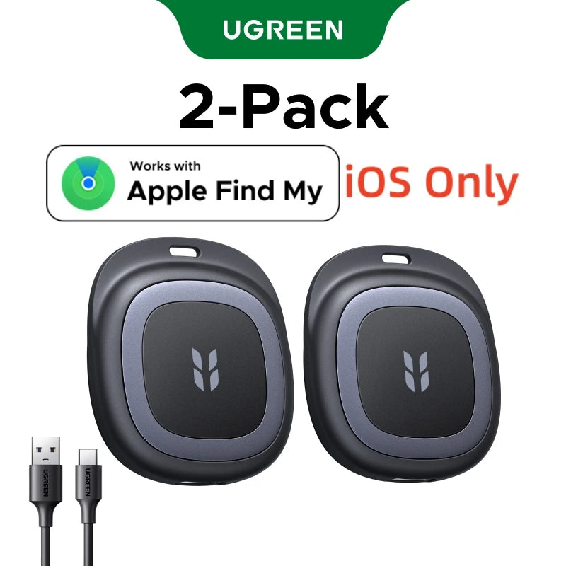 UGREEN Smart Item Tracker Work with Apple Find My & Google Find Hub Bluetooth Finder For iOS & Android C Charging Anti‑Lost Tag