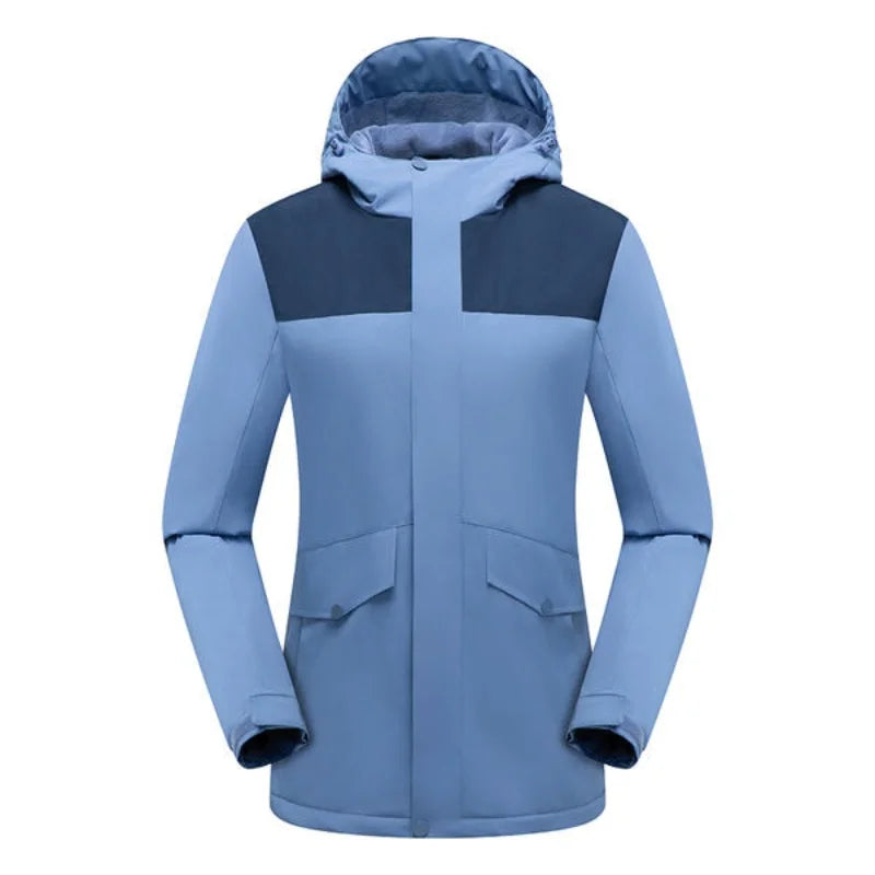 YKK zipper one-piece fleece thickened outdoor suit team-building activity mountaineering jacket windproof and warm custom logo