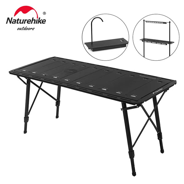 Naturehike IGT 02 Camping Table Outdoor Aluminum Alloy Folding Portable Tea Garden Picnic Barbecue Stove With Faucet Hydrant